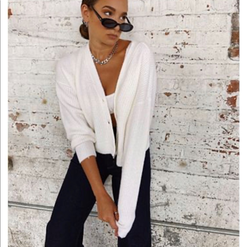 Danielle Bernstein Button-Front Cardigan